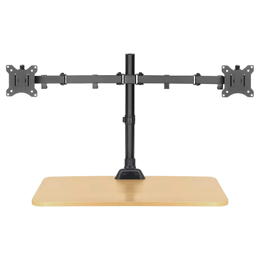 Lucky Owl Soporte Doble Brazo para Monitor Ajustable 17-32" Pulgadas (PM100-MD1732) Carga Maxima de 9kg VESA de 100 * 100MM rotación de 360° Brazo de 450mm Resistente Material Reforzado.