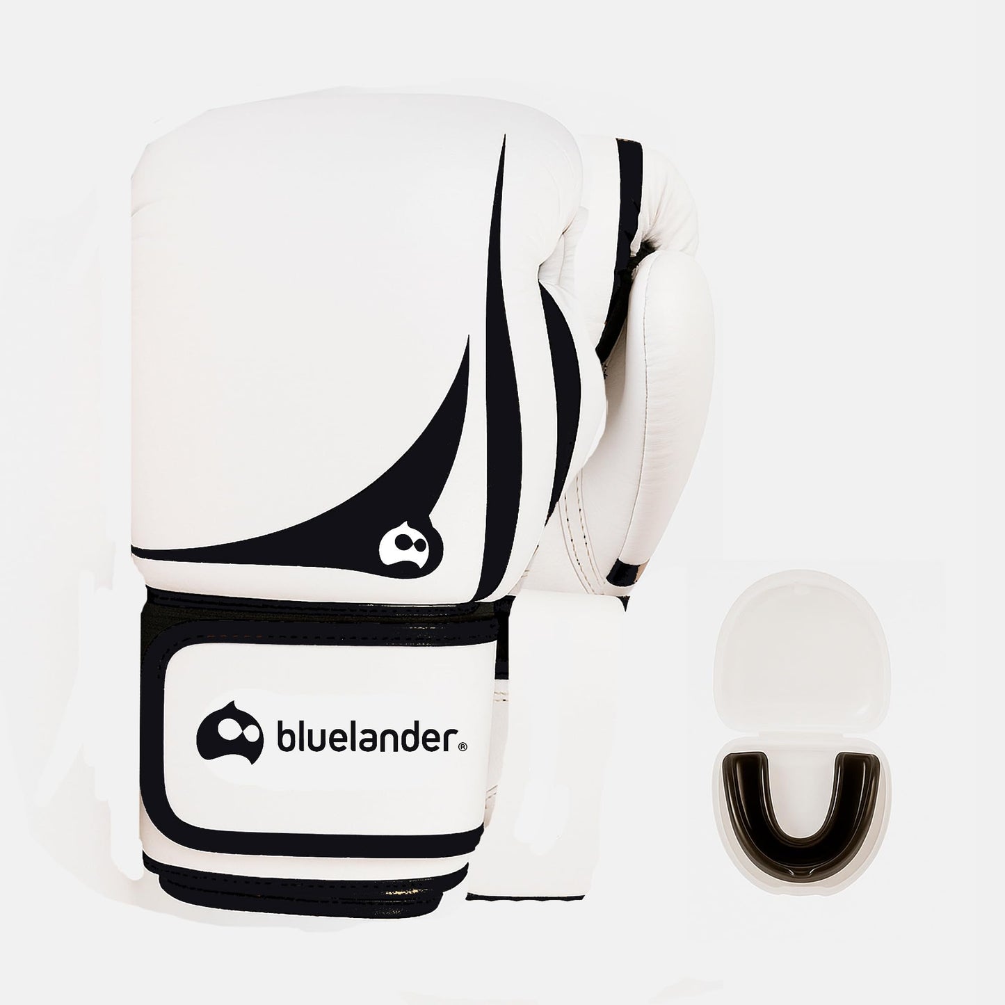 Bluelander Guantes de Boxeo 14 Oz, Guantes de Entrenamiento, Ideal para Hombres Y Mujeres, Incluye Protector Bucal, Absorción de Impactos y Correa de Velcro, Perfectos para Kickboxing y MMA