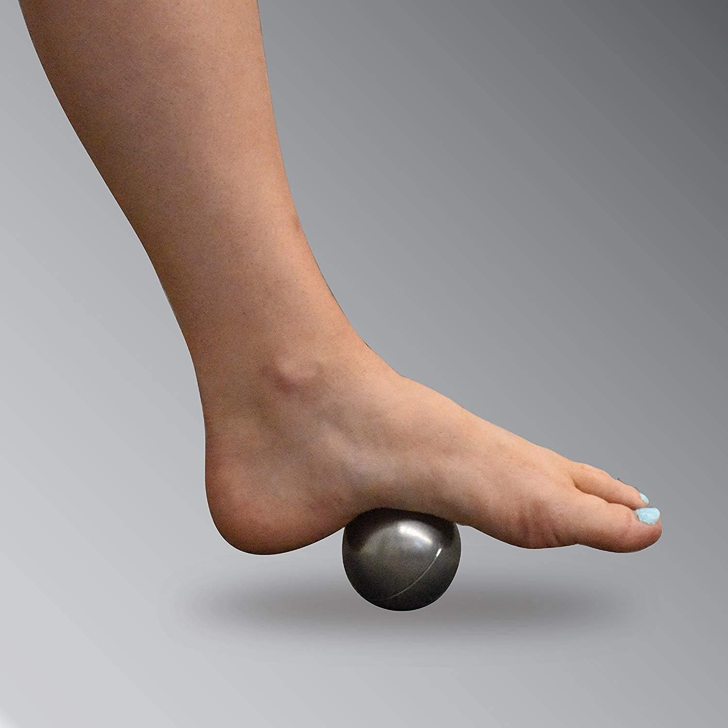 KT Health, Bola de Masaje terapéutica de Hielo/Calor para aliviar el Dolor Muscular y el estrés, Negro/Naranja