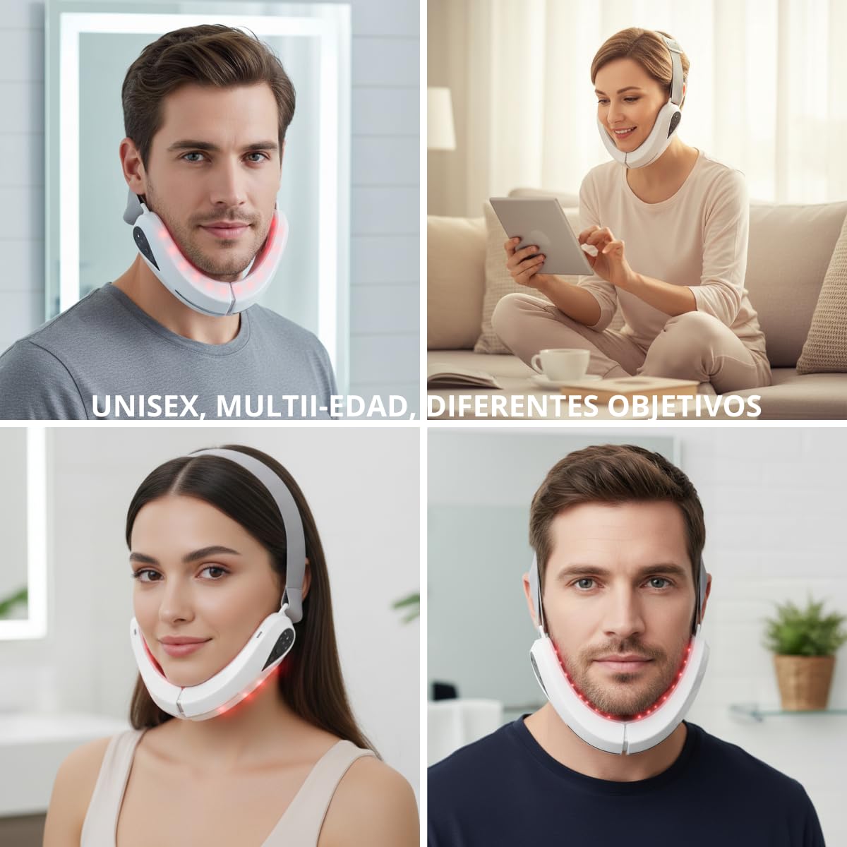 Bloom&Glow-Dispositivo adelgazamiento facial. Tecnología EMS.