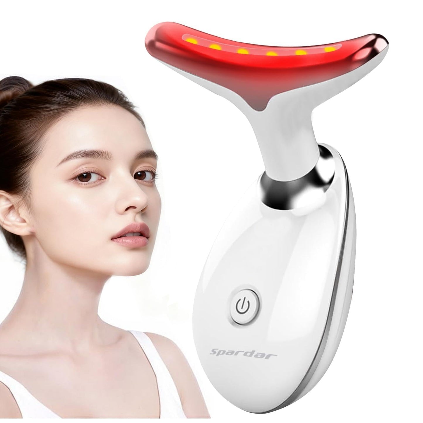 Spardar Masajeador Facial, Estirar Levantar la Piel Masajeador de Vibración