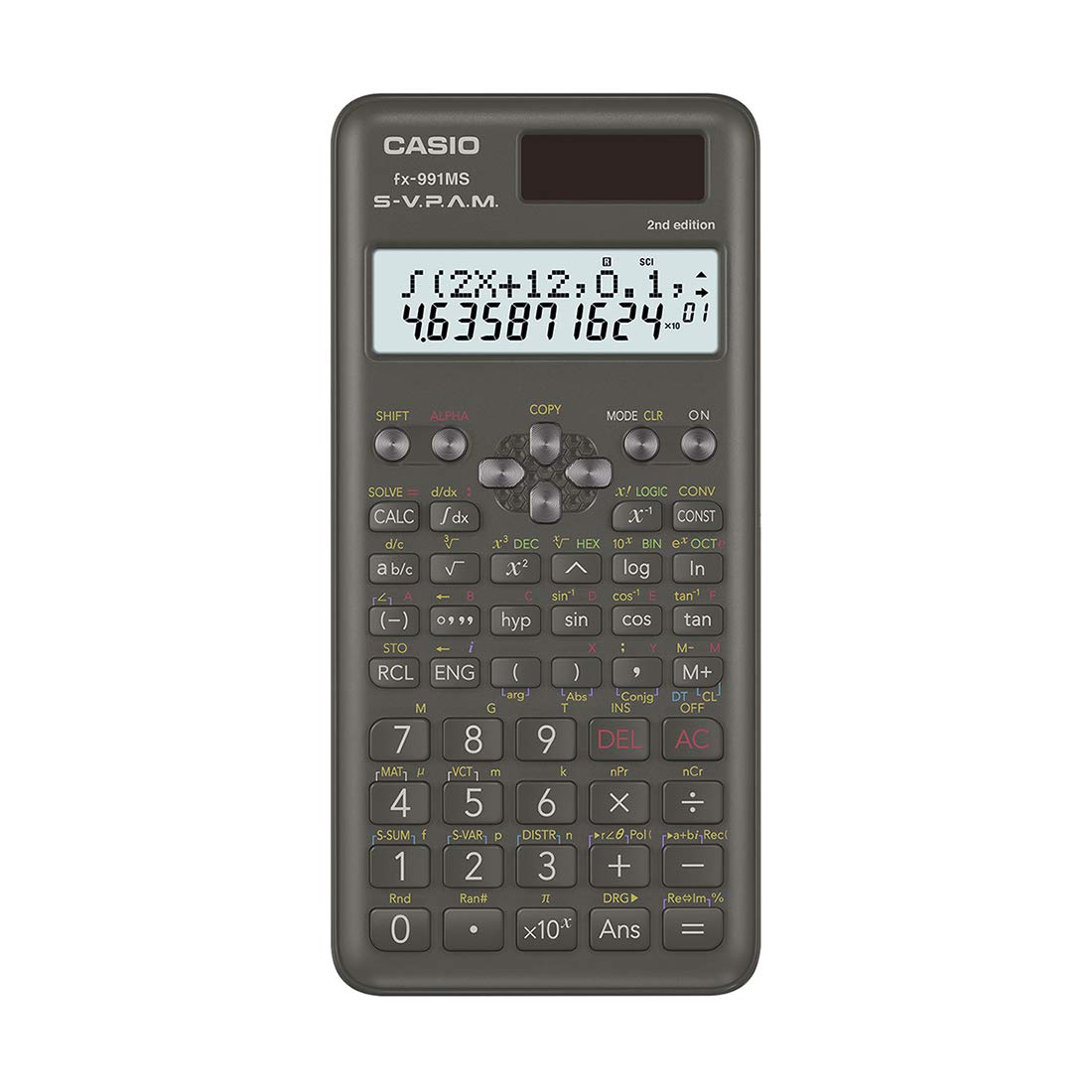 Calculadora Científica Casio FX-991MS 2ª Generación con 401 Funciones y Visualización de 2 Líneas