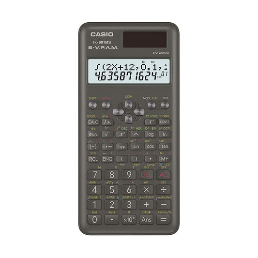 Calculadora Científica Casio FX-991MS 2ª Generación con 401 Funciones y Visualización de 2 Líneas