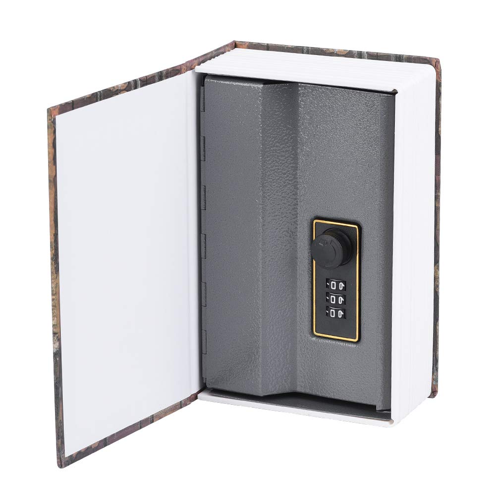 Caja de Seguridad - Caja de efectivo oculta bloqueo de contraseña, Caja fuerte portátil para guardar dinero, joyas, libros y pasaportes(LOVE)