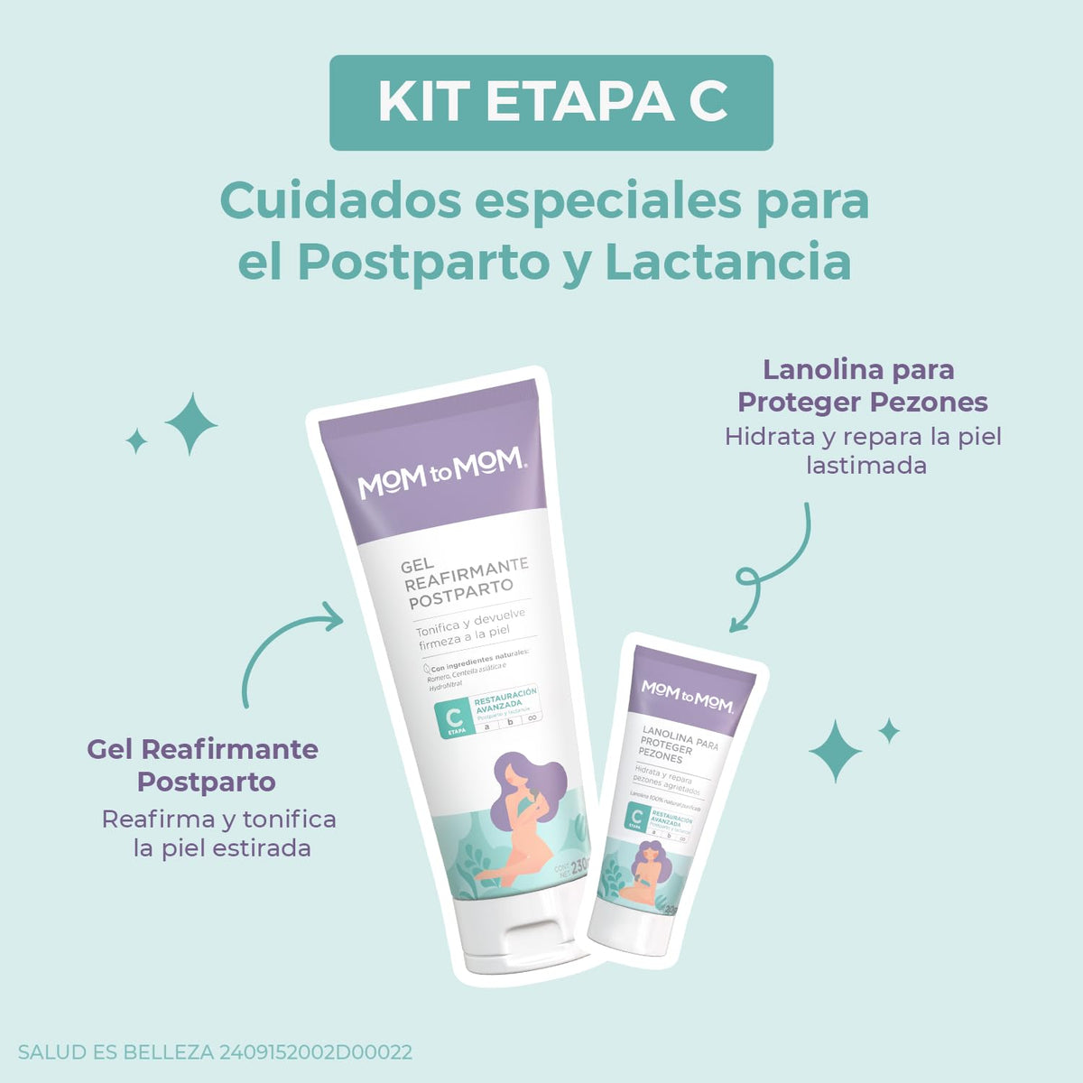 MOM to MOM Kit ETAPA c Cuidados en el Postparto y Lactancia