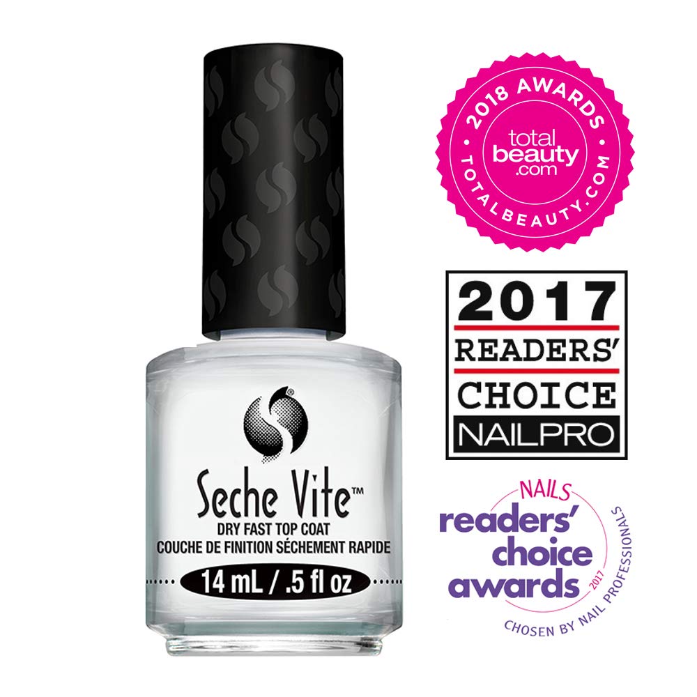 Seche Vite Dry Fast Top Coat Boxed 0.5oz (2 Pack) by Seche