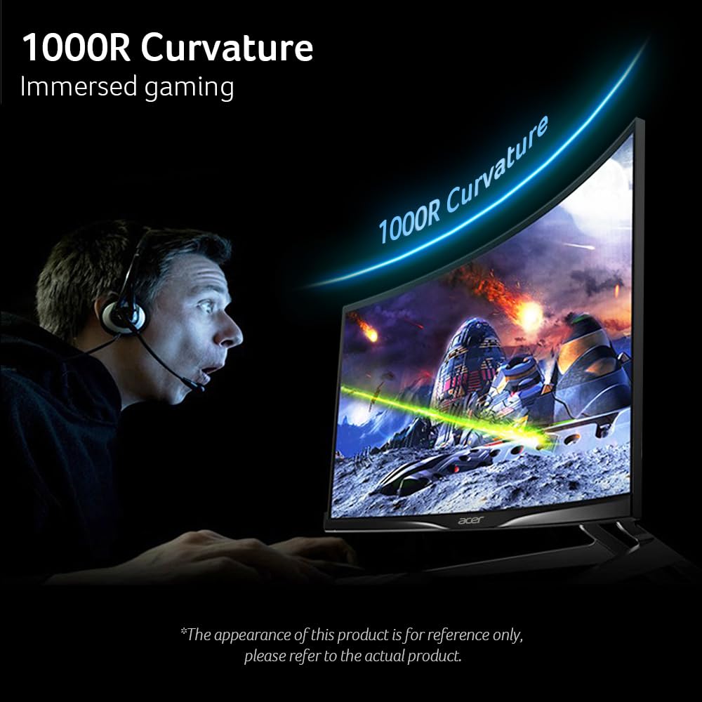 Acer Monitor Gaming Nitro de 34" Curvo UWQHD | Panel VA |Ultra-rápido | 180Hz | 0.5 ms (GTG min) | AMD FreeSync Premium | HDR10