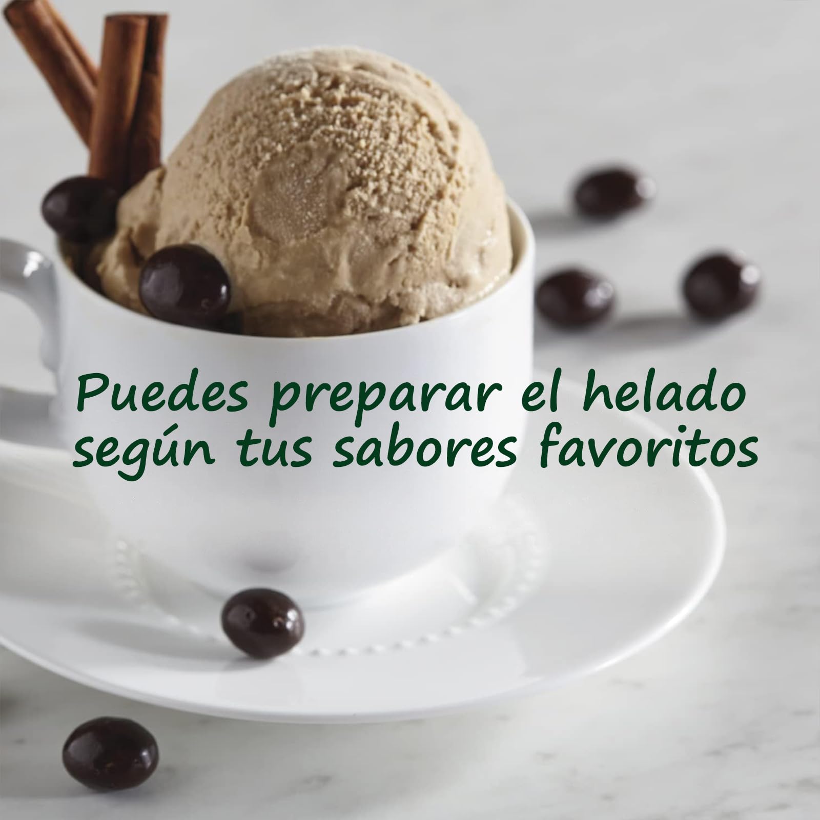 IOWHDS Maquina para hacer helados, Electric ice cream maker, Easy to operate, Máquina para hacer helados Frozen Healthy para Helados, Sorbetes, Batidos, Postres, Libre de BPA, (Blanco)