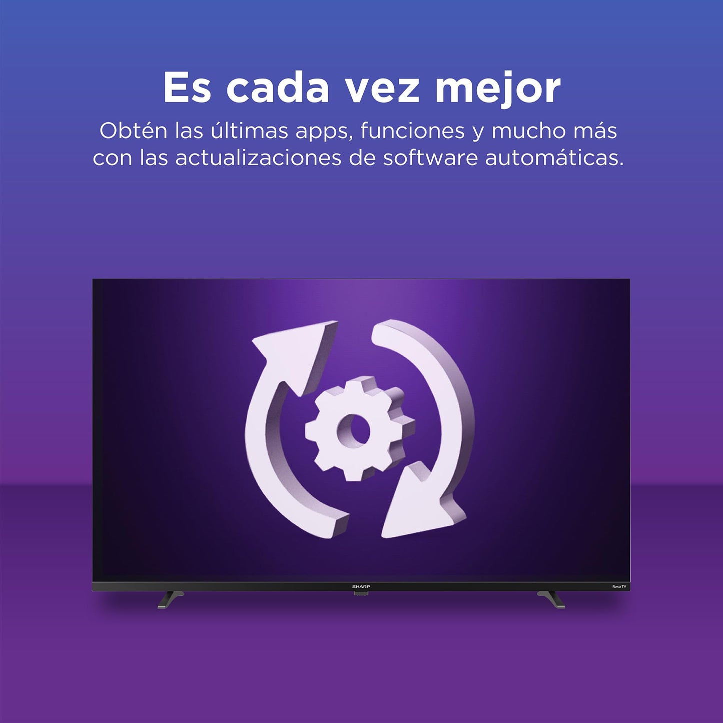 Sharp Frameless 4K Ultra HD TV de 60" - Roku TV con WiFi