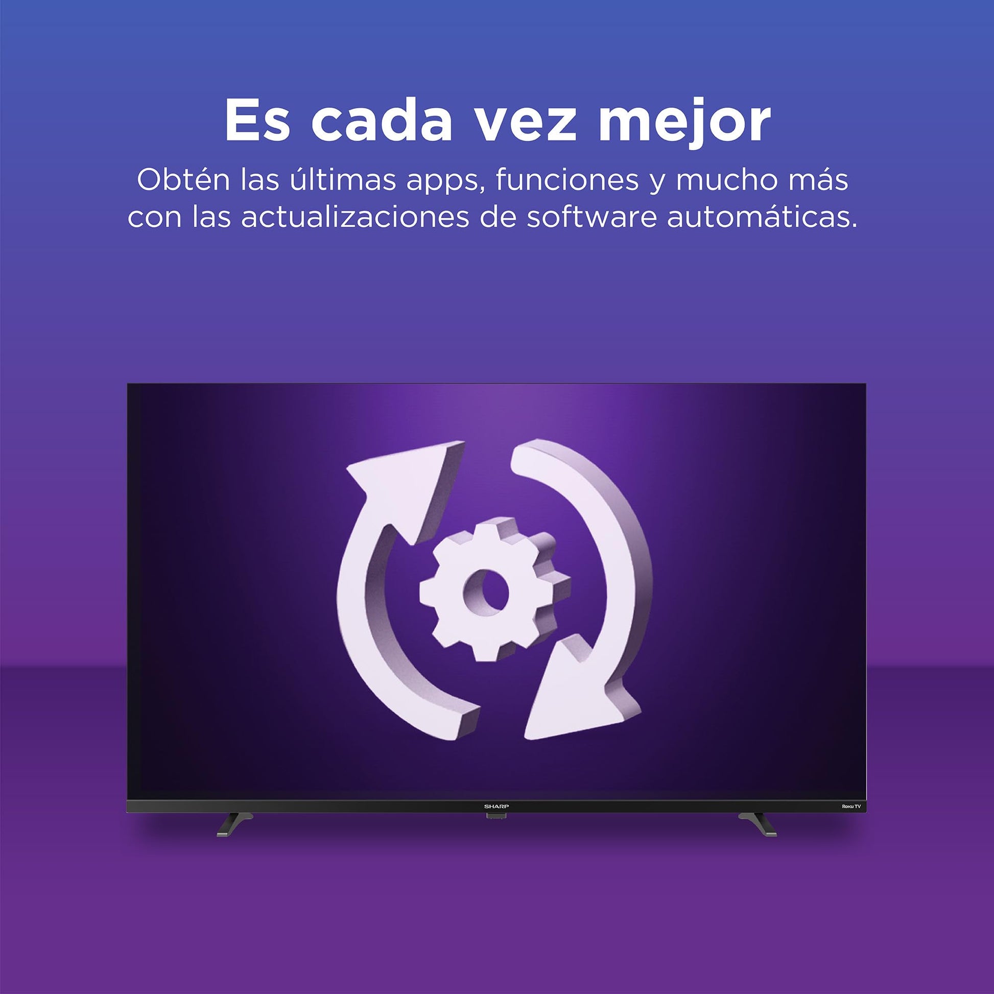 Sharp Frameless 4K Ultra HD TV de 60" - Roku TV con WiFi