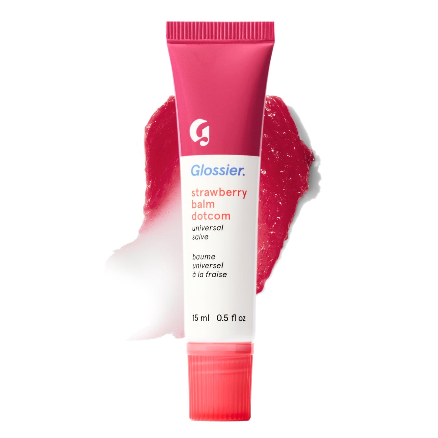 Glossier Balm Dotcom - Bálsamo labial con hidratación instantánea y sabor a fresa