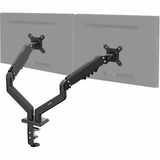 Soporte de Monitor Vivo Negro de Aluminio para 2 Pantallas de 13 a 30 Pulgadas