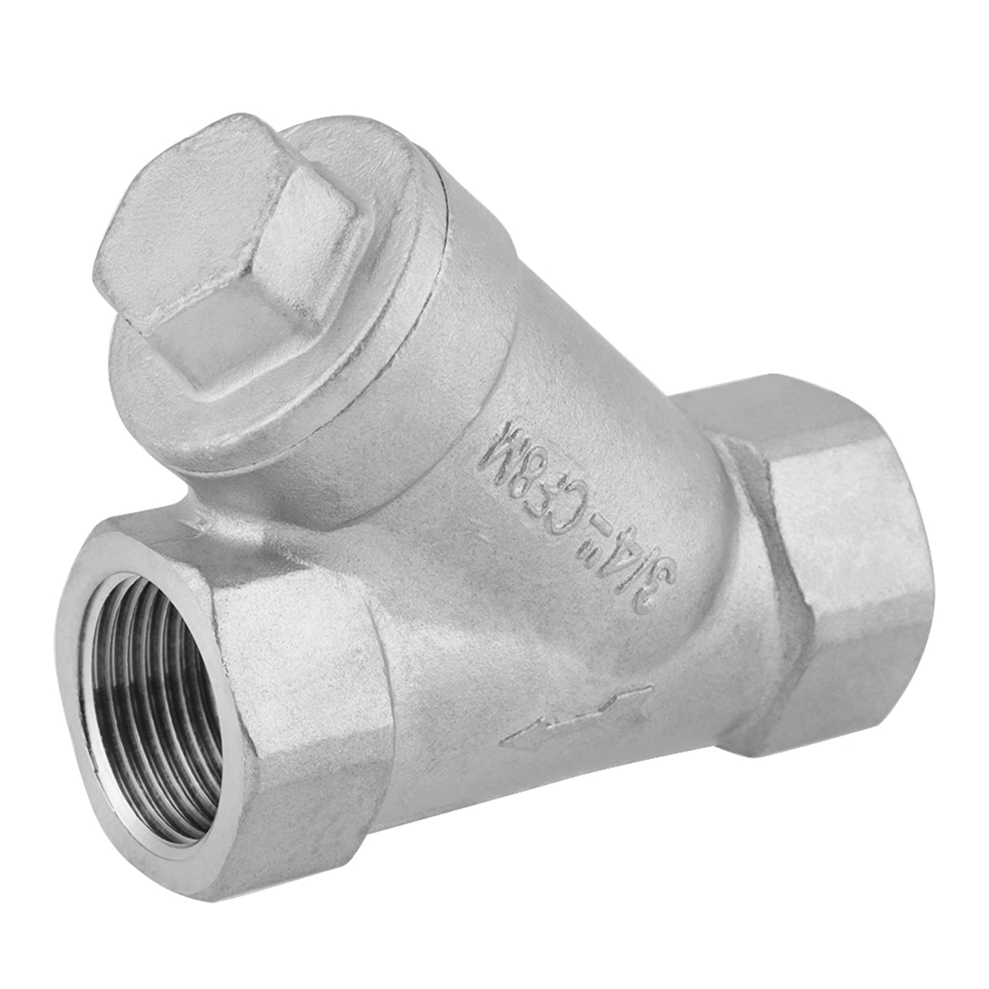Filtro de Tipo Y PT Rosca de Acero Inoxidable 3/4" para Agua, Aceite y Gas