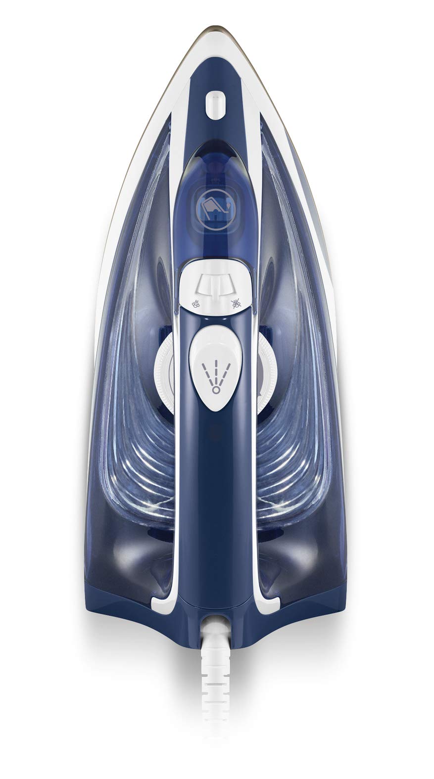 Plancha Tefal Azul Blanco CeramicGlide Vapor-Seco