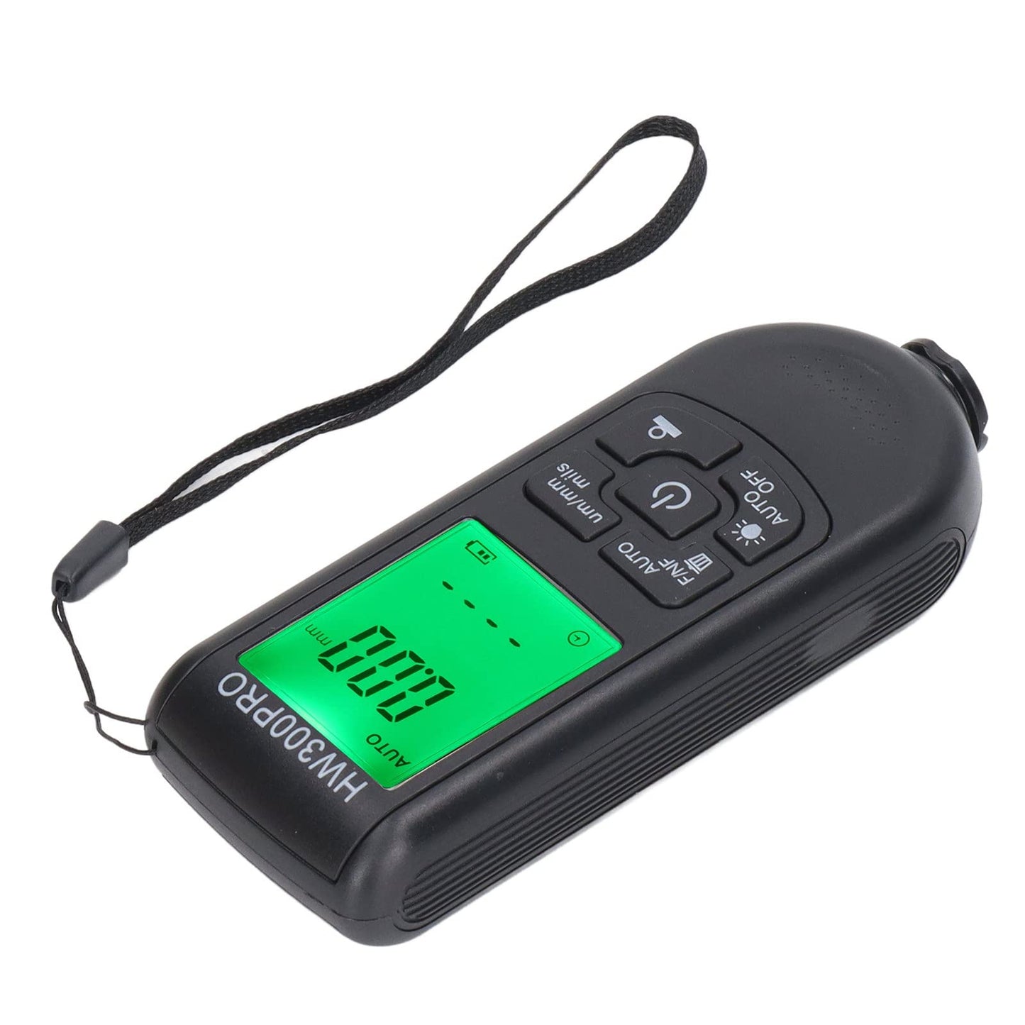 Medidor de Espesor de Revestimiento Digital Portátil Negro con Apagado Automático