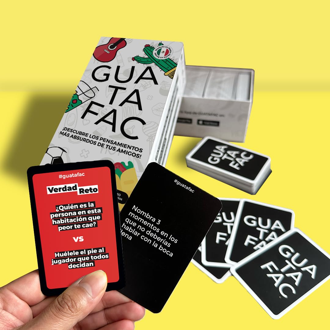 GUATAFAC - Juegos de Mesa Adulto - Versión Mexicana - Juegos de Cartas de Fiesta - Más de 1 Millón de Jugadores - Regalo Original Amigos y Cumpleaños - Español (Mexicano)