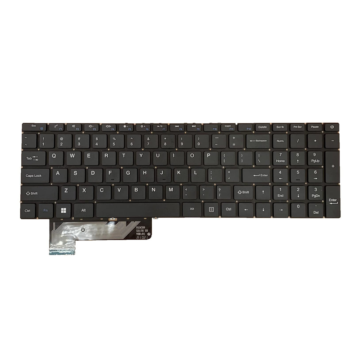 Teclado de Repuesto Siakoocty Negro para Portátil GWTN156 Series