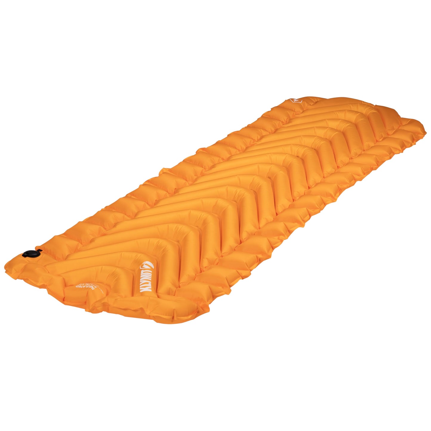 Klymit - Almohadilla de Dormir Inflable con Aislamiento estático V2, Comodidad Mejorada, portátil, Ultraligera, fácil de inflar, Cama de Aire Plegable para Camping, mochilero y Senderismo, azafrán