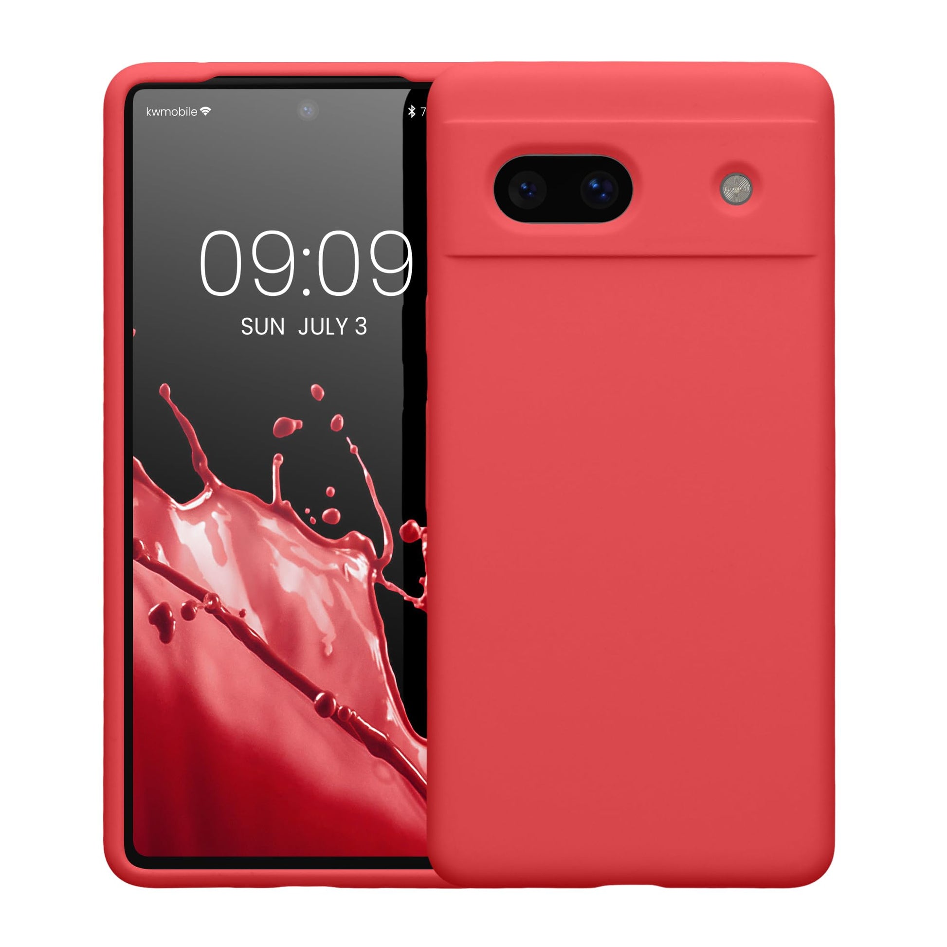 kwmobile Carcasa Compatible con Google Pixel 7a Funda - Case TPU y Silicona antigolpes - Apto Carga inalámbrica - Dolce Vita