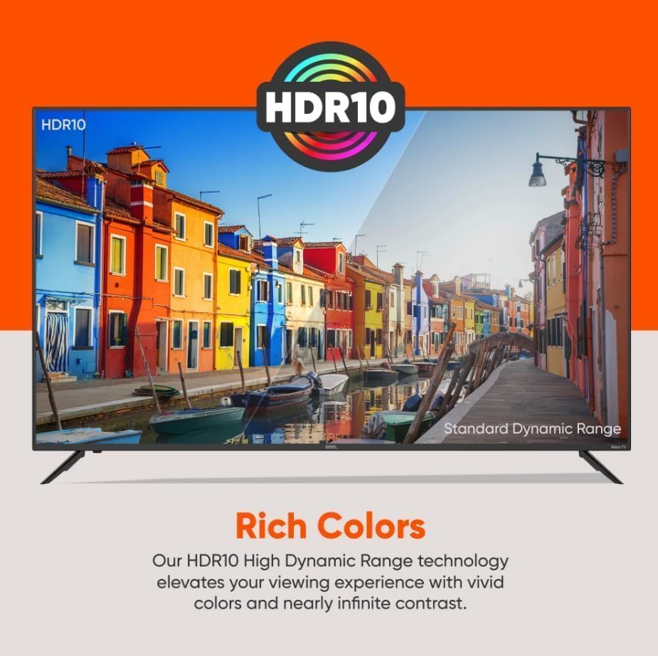 Televisor Smart TV ONN 4K UHD LED HDR10 WiFi 50 Pulgadas Funciona con Alexa y Asistente de Google para Pared Reacondicionado