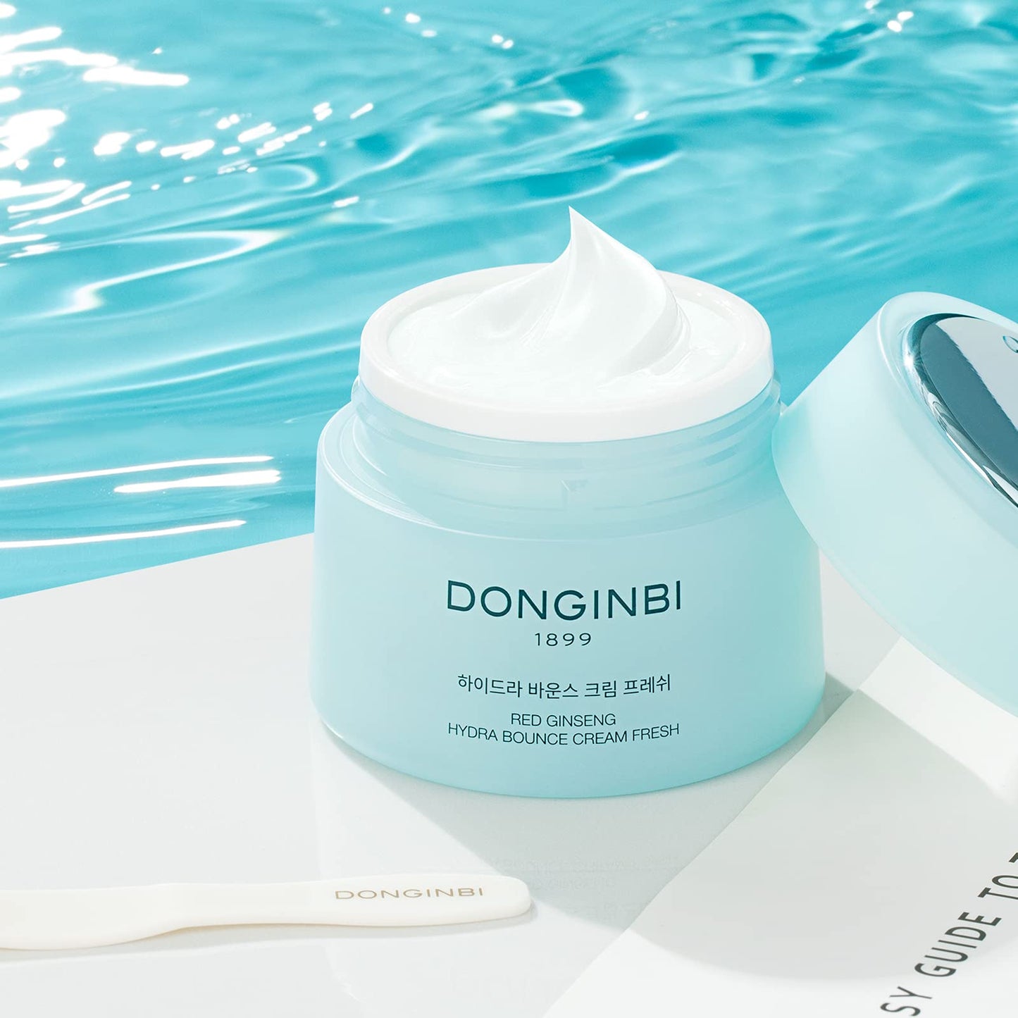 Donginbi Crema Hidratante Facial Coreana Ginseng Rojo Hydra Bounce Cream Fresh, Ginseng Rojo Coreano Crema Facial Hidratante Para Piel Seca Y Aceite Crema Hidratante- 0.84Oz