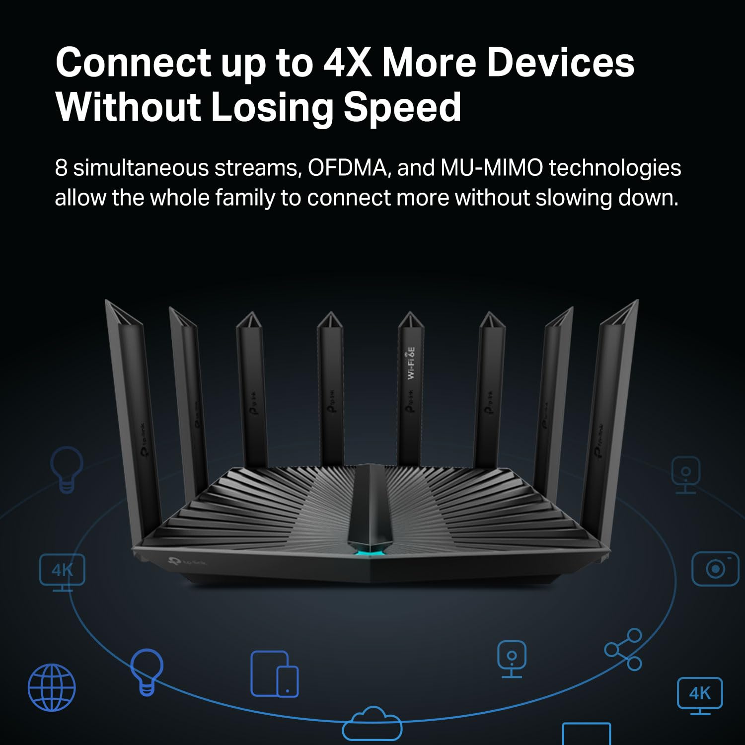 Router Wi-Fi 6E TP-Link AXE7800 Triple Banda con Puertos WAN Dobles y VPN