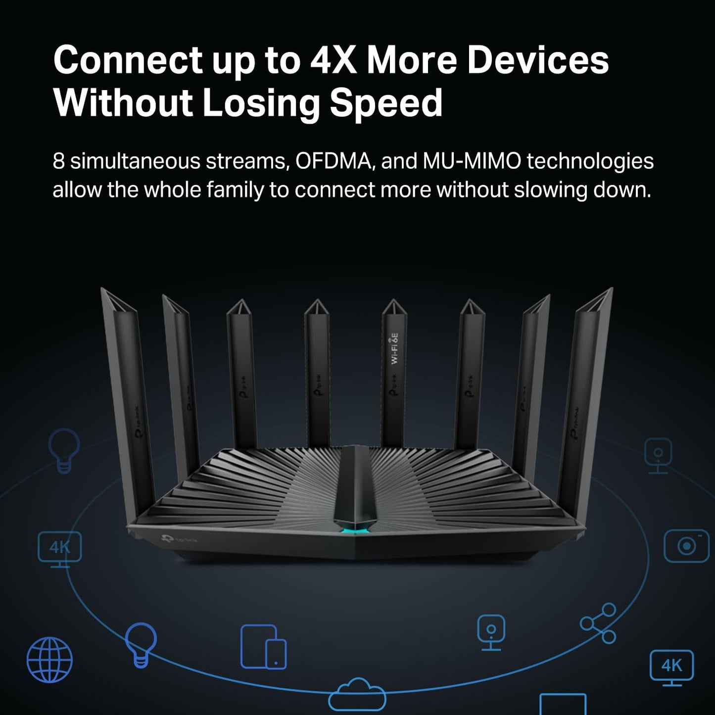 Router Wi-Fi 6E Tri-Band TP-Link Archer AXE7800 Negro Reacondicionado