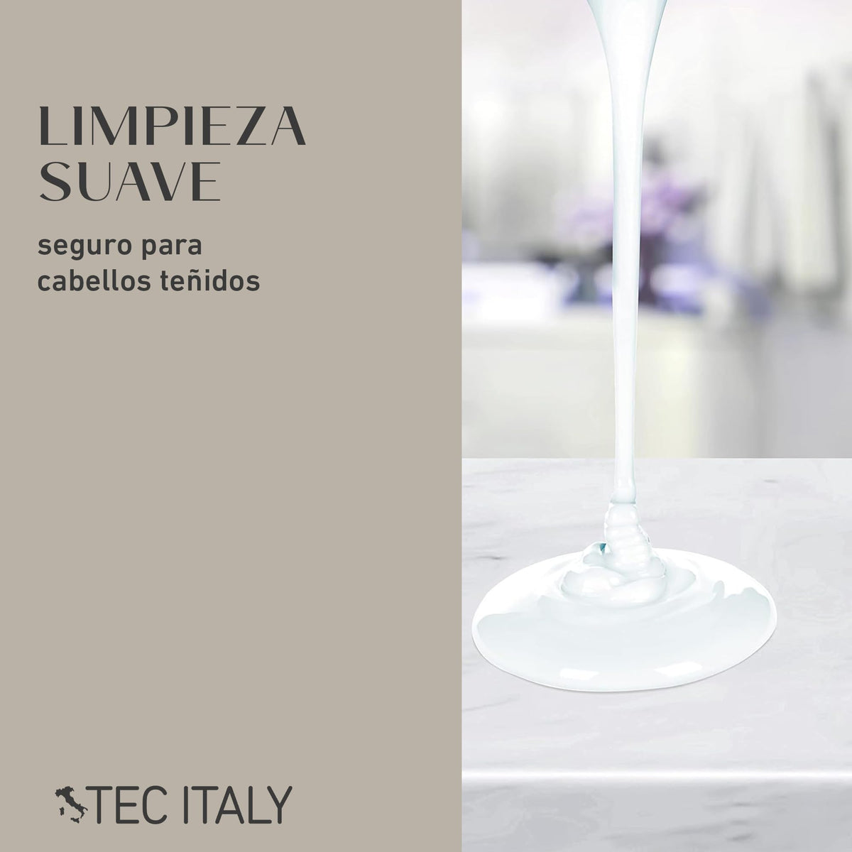 TEC ITALY Silk System Shine Shampoo 300 ml | Shampoo para Cabello Seco y Teñido | Aporta Brillo, Suavidad y Hidratación | Limpieza Suave con Ingredientes Naturales | Cuidado Profesional