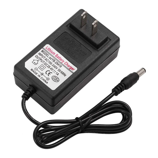 Bewinner 29.4V 1A Adaptador del Cargador Adaptador de Fuente de Alimentación para Smart Balance Car Scooter Indicador LED Adaptador de Corriente para Faros, Coches de Juguete,etc(EEUU pulg)
