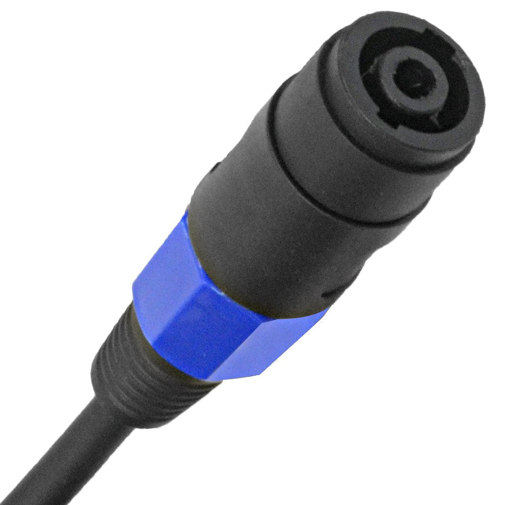 Cables de Extensión Speakon Seismic Audio Azul Par 6 Pies Profesional 12AWG Conductores