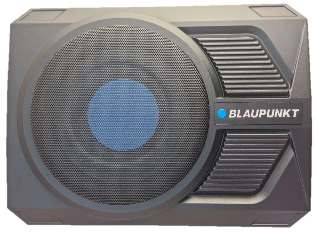 BLAUPUNKT GTHS131PRO - Caja de subwoofer con alimentación Pro de 10 Pulgadas, procesadores de señal Digital de 350 vatios, Sistemas de Altavoces de Audio para Coche, Amplificador Integrado Que