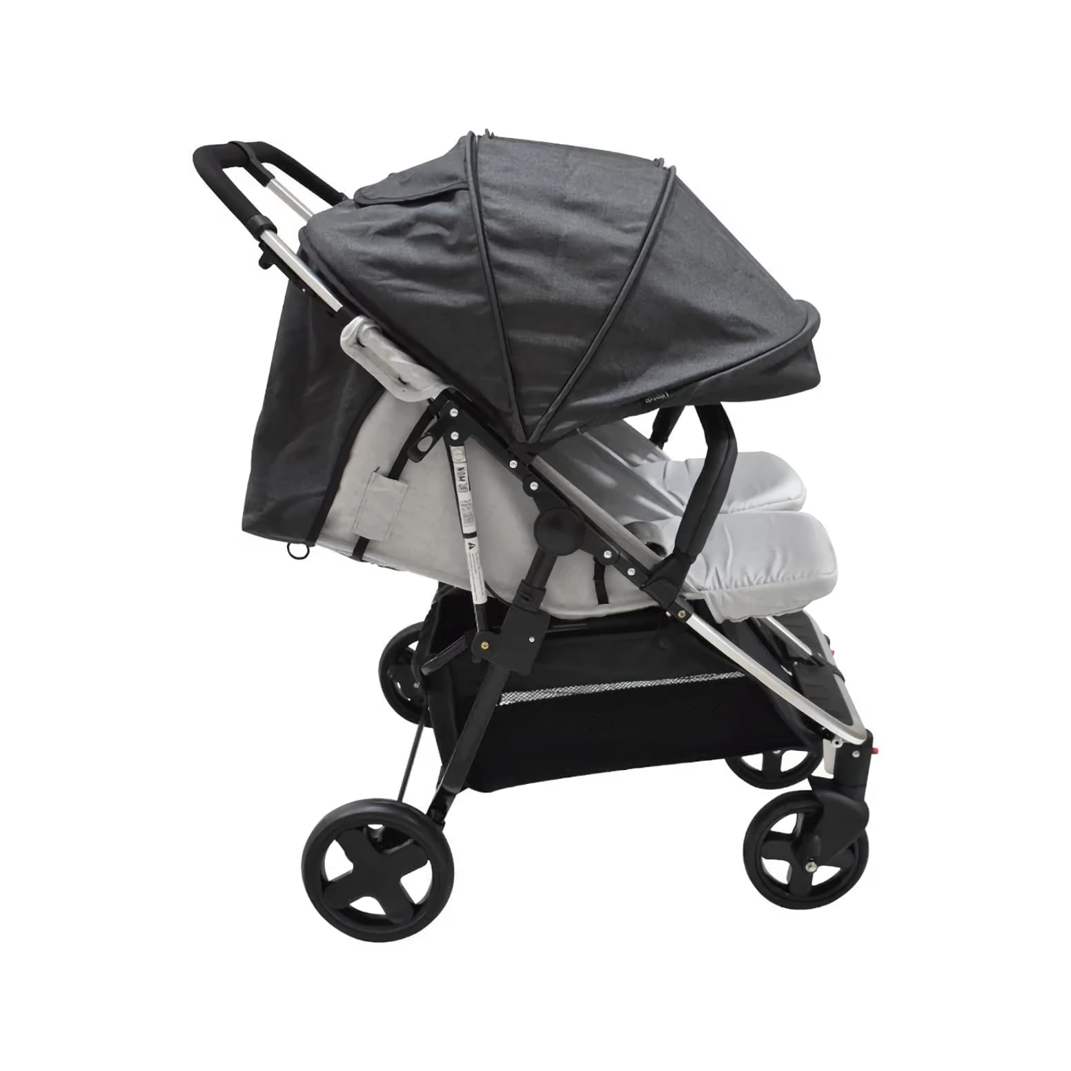 INFANTI | Carriola Doble Para Bebé | Lea Twin | Reclinable | Soporta Hasta 30 Kg | Toldo con Ventanilla