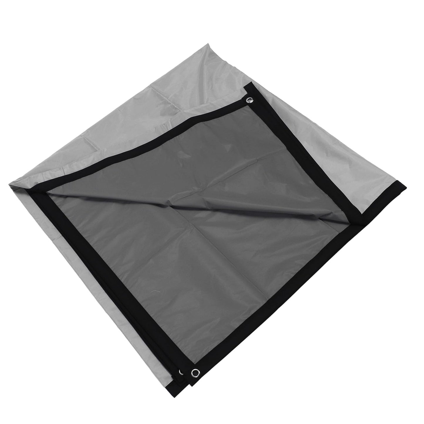 ANGGREK Pantalla de Proyección de 84 Pulgadas, Pantalla de Películas Antiluz de PVC Sintético 16:9 Pantalla de Proyección Portátil Plegable para Montaje en Pared con Ganchos