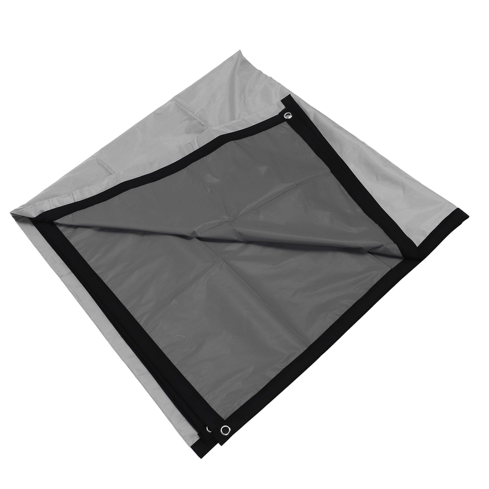 ANGGREK Pantalla de Proyección de 150 Pulgadas, Pantalla de Películas Antiluz de PVC Sintético 16:9 Pantalla de Proyección Portátil Plegable para Montaje en Pared con Ganchos