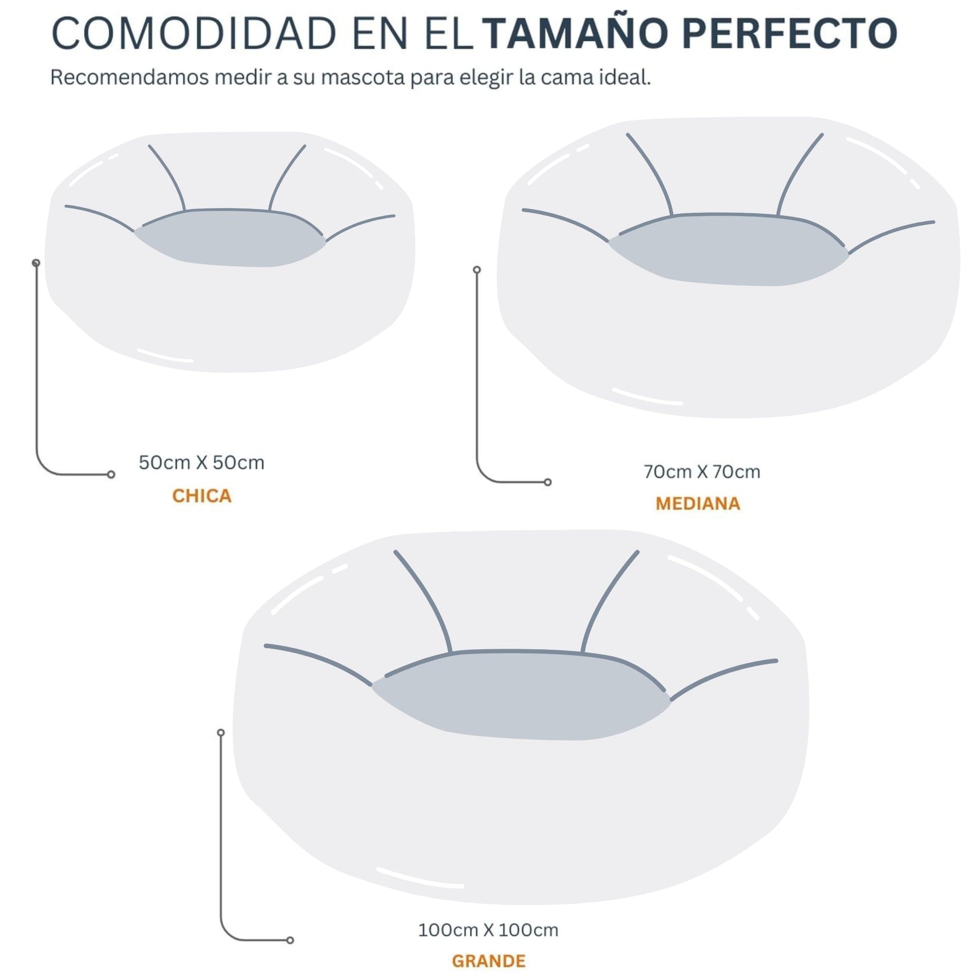 Cama Antiestrés para Mascotas Pet To Bed Light Brown Esponjosa y Afelpada Tamaño Small