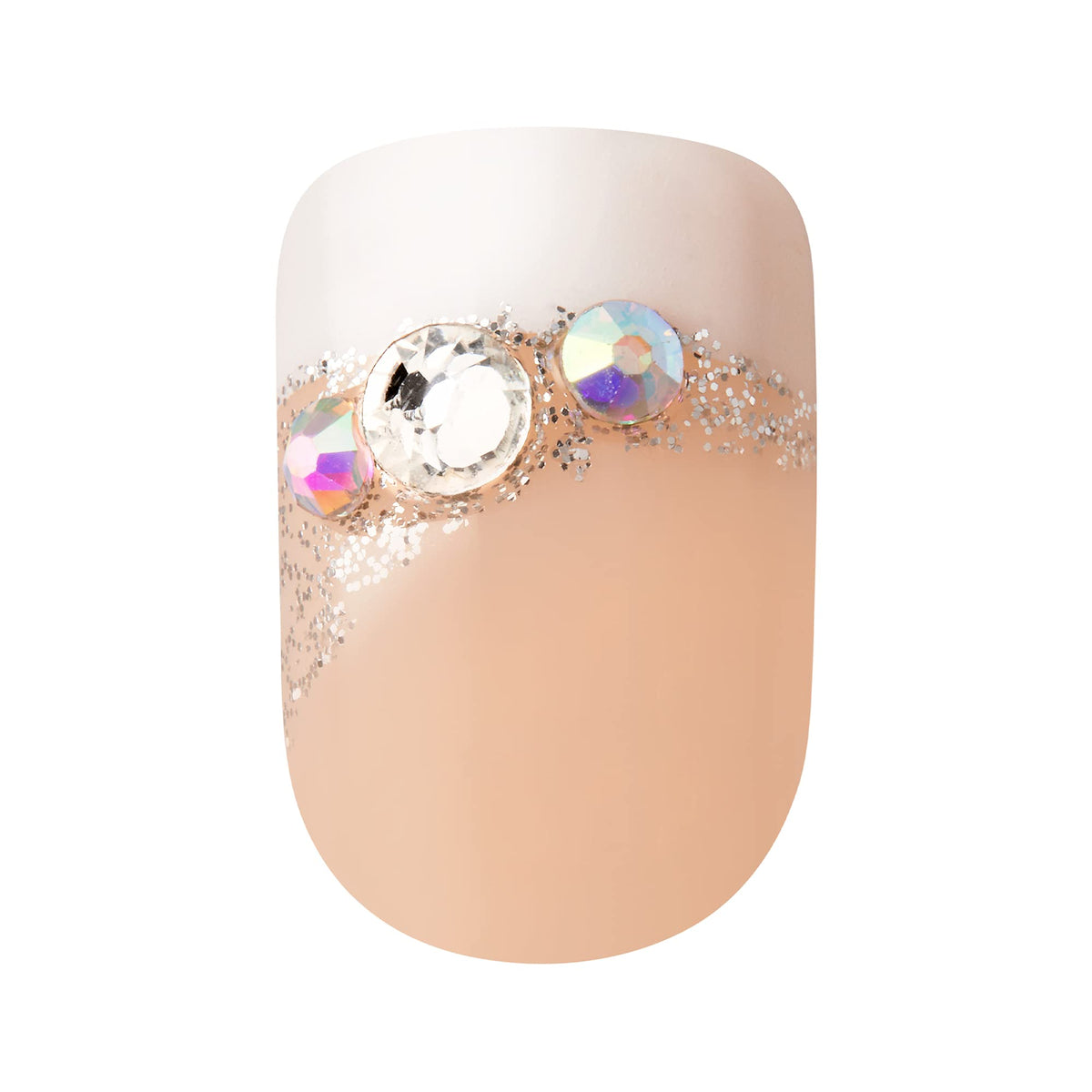 KISS imPRESS - Manicura a presión, cree, cuadrada de longitud corta, con tecnología PureFit, incluye almohadilla de preparación, mini lima, palo de cutícula y 30 uñas postizas