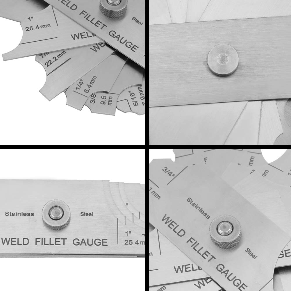 Calibre de soldadura Calibre, calibración Butt Filet Type Filet Weld Gauge, Welder Inspector Gauge, Inspection Gauge Pipeline Of Oil Fields Herramientas de medición de soldadura Inspección