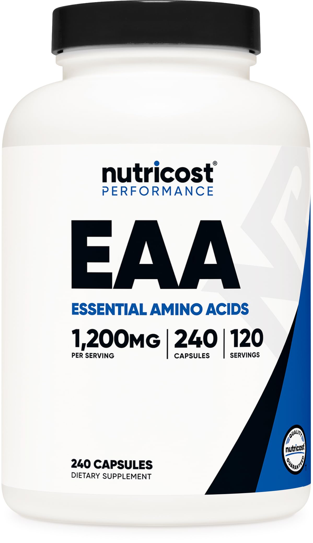 Cápsulas Nutricost EAA 1200 mg Aminoácidos Esenciales Veganas Sin Gluten
