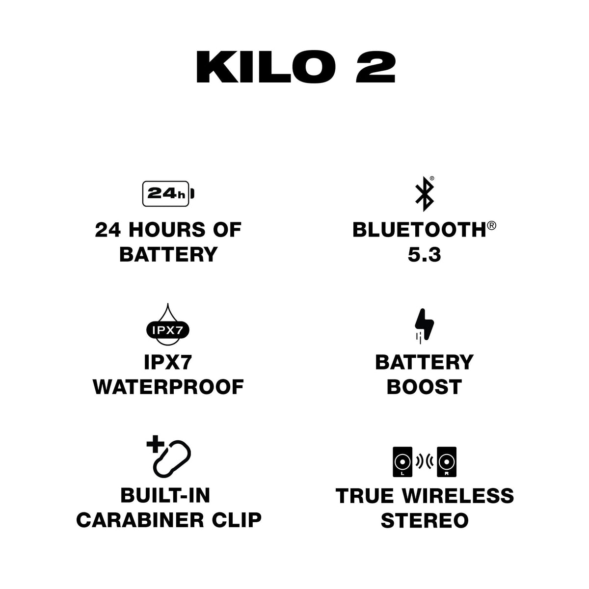 Altavoz Inalámbrico Skullcandy Kilo 2 IPX7 Bluetooth con Batería de 24 Horas