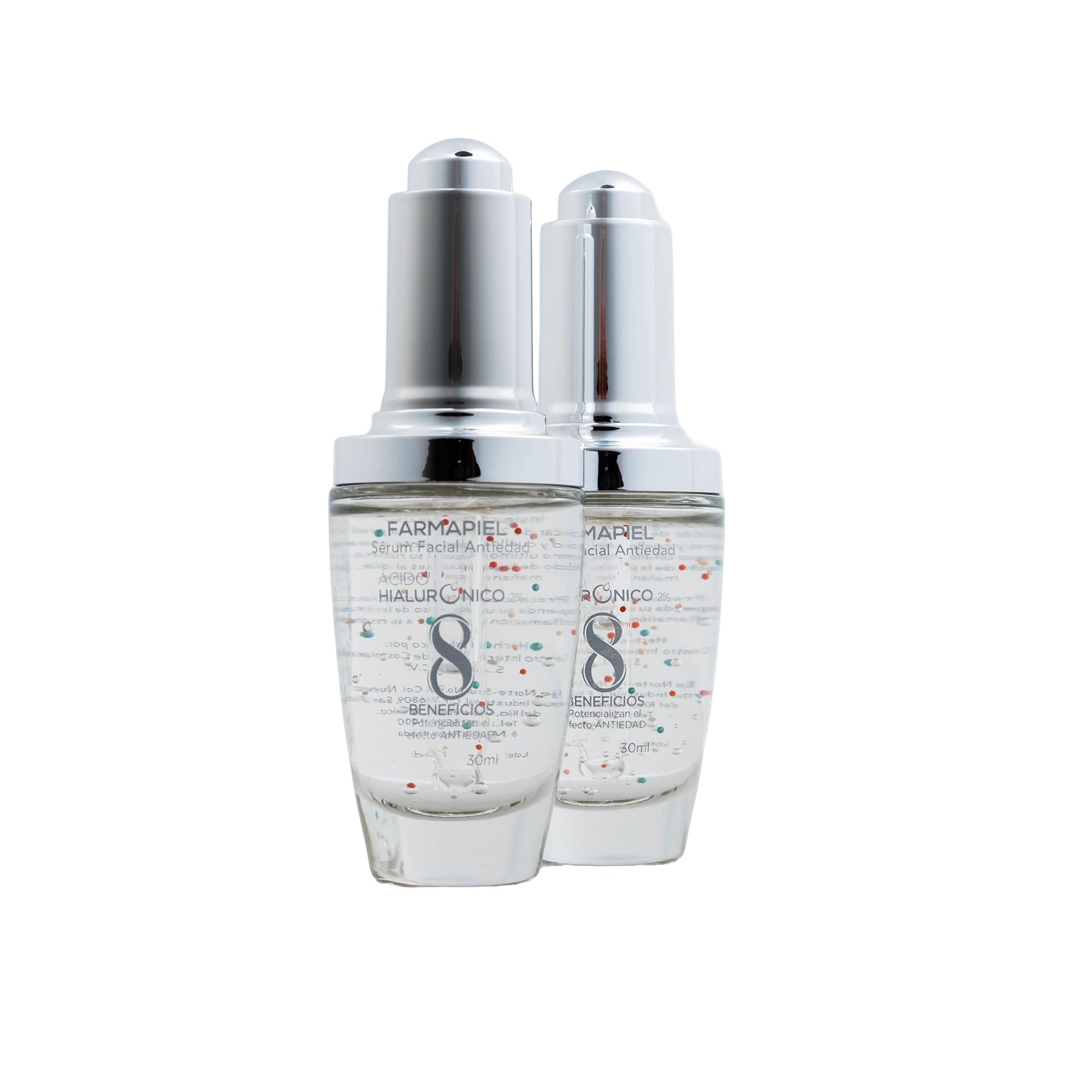 Farmapiel - Sérum Ácido Hialurónico | 30g | Skin Care Suero Rejuvenecedor I Microesferas Vitaminas A + C + E para Hidratación Profunda | Anti Arrugas Aporta Luminosidad y Disminuye Líneas de Expresión (2 Pack)