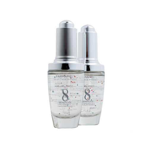 Farmapiel - Sérum Ácido Hialurónico | 30g | Skin Care Suero Rejuvenecedor I Microesferas Vitaminas A + C + E para Hidratación Profunda | Anti Arrugas Aporta Luminosidad y Disminuye Líneas de Expresión (2 Pack)