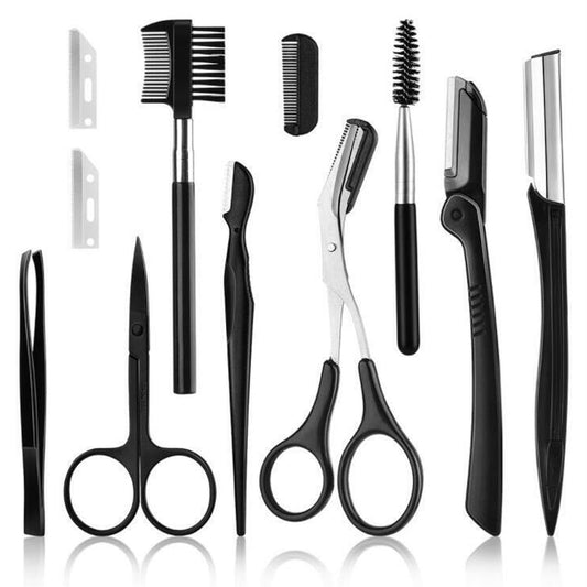 Rastrillos para Cejas NOVIIML Negro Kit Multipropósito para Mujer