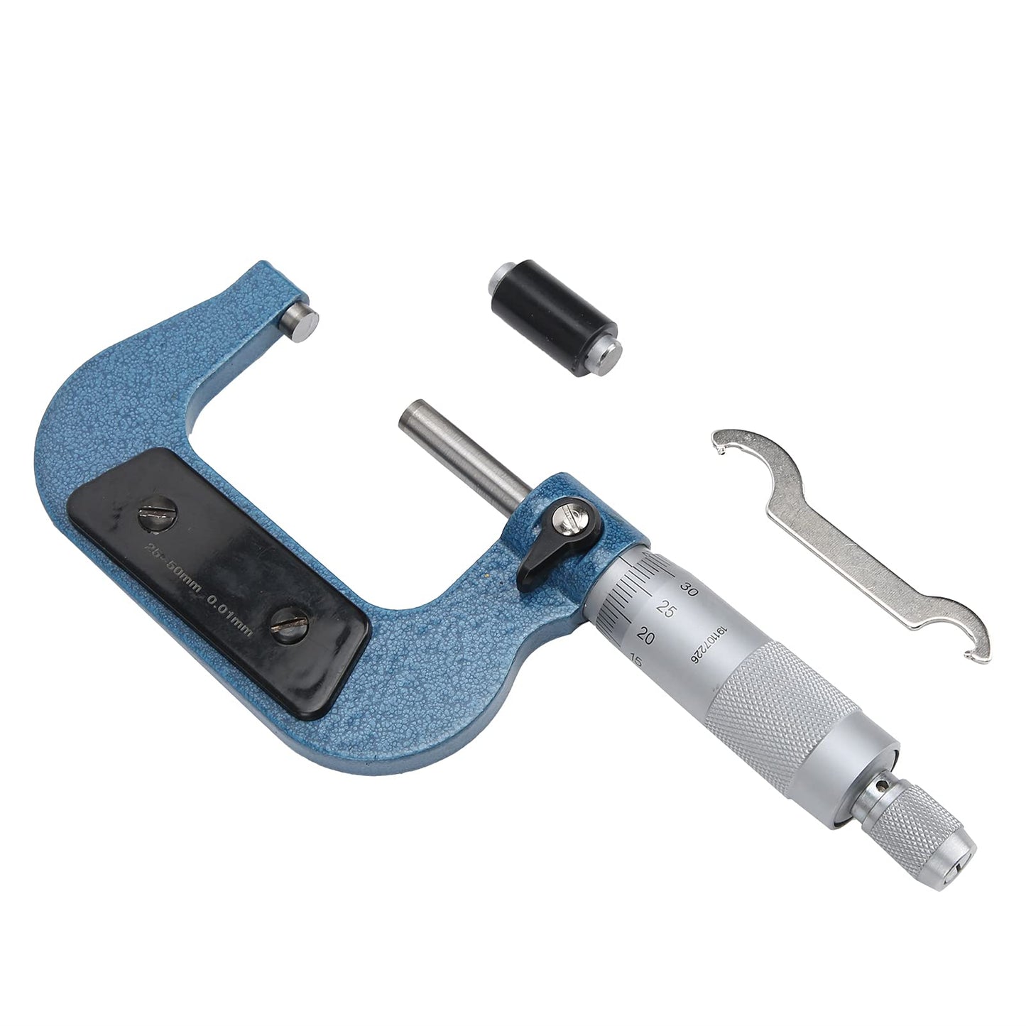FTVOGUE Micrómetro 25-50 Mm / 1-2 Pulg., Calibradores de Medición Exteriores Micrómetro de Estructura Mecánica