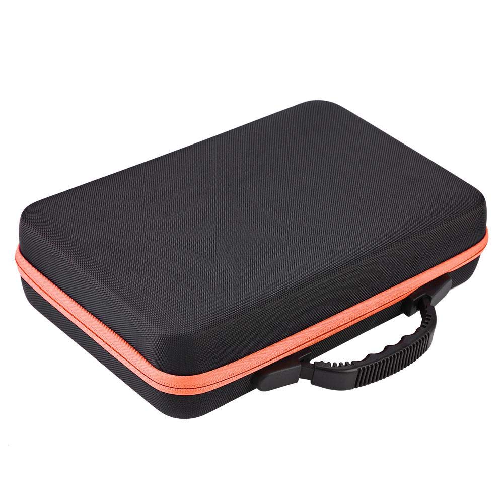 Estuche de transporte de aceites esenciales para 60 botellas de 5 ml, 10 ml, 15 ml, con asa para aceites aromáticos, bolsa de transporte de viaje (naranja)