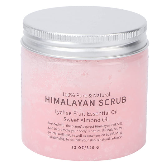 Exfoliante Corporal y Facial de Sal del Himalaya Cálido para Piel Hidratante