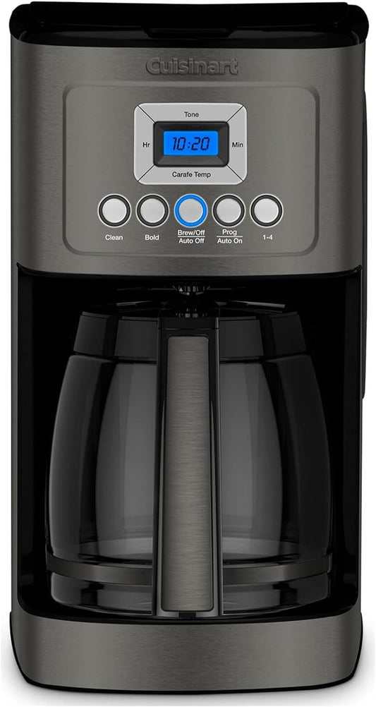 Cuisinart DCC-3200BKSP1 Perfectemp CoffeeMaker Coffee Maker, 14 Cup, Black Stainless Steel