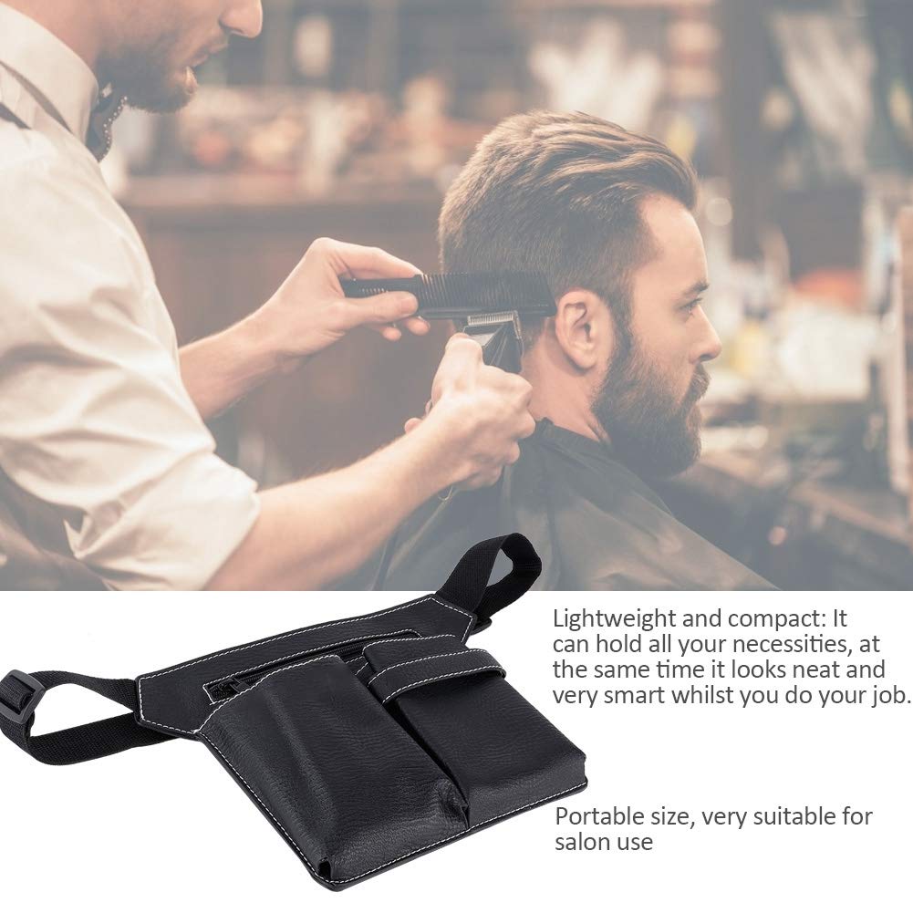 Bolso de Cintura del Peluquero Salon Barber Shears Riñonera, Peluquero Profesional Corte de pelo Cinturón Bolsa Peluquería Salon Tijeras Funda con Funda