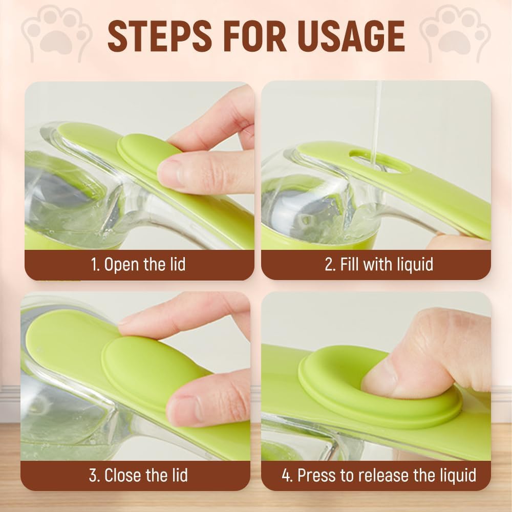 Cepillo de Baño Walquicks Azul con Dispensador de Champú para Mascotas