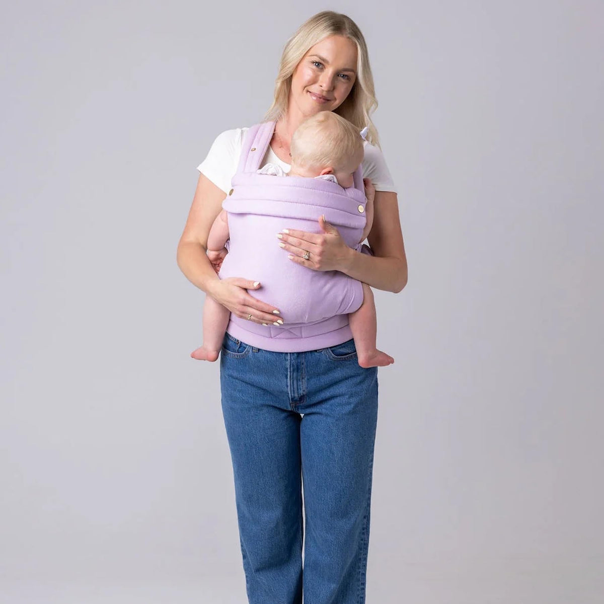 Mabē Monarch - Portabebés ergonómico de algodón de alta calidad, estructura suave, para recién nacidos a niños pequeños, diseño sano para-cadera, 3 posiciones de transporte (3.2-15.9 kg), ligero y
