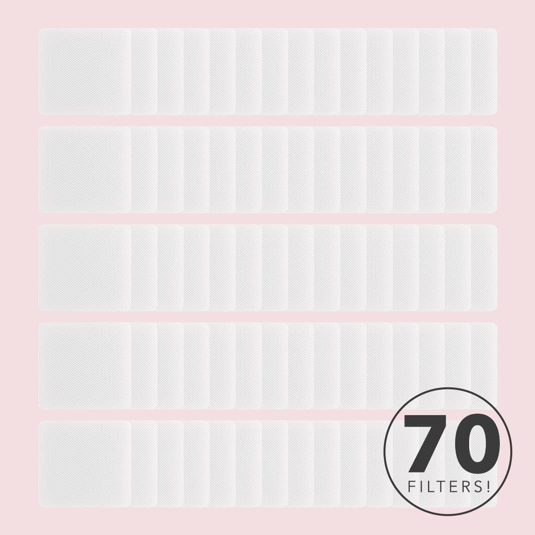 Filtros Desechables Kiara Sky Para Atrapamiento Máximo de Partículas Beyond Pro 70 Piezas